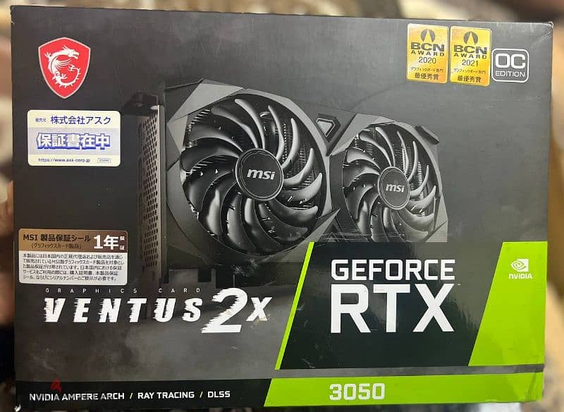 rtx 3050 8gb msi ventus 3