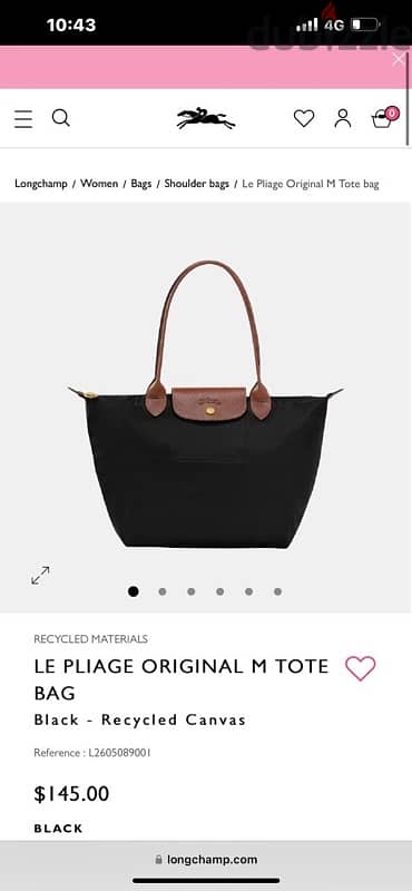 black longchamps le pliage