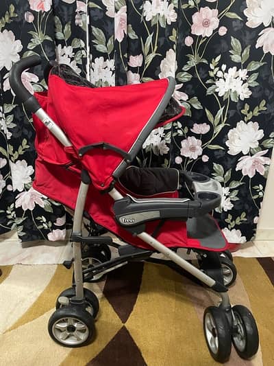 red chicco stroller