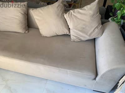 L shape sofa قطعتين انتريه