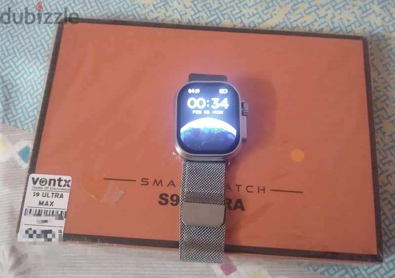 Smart Watch S9 ULTRA معاها 3 استرابات 0