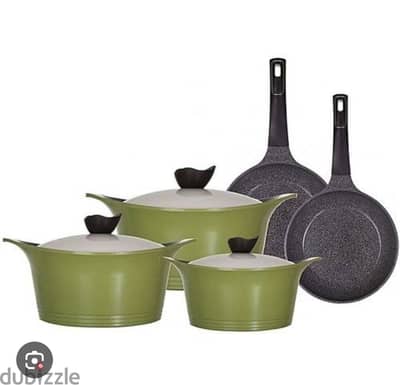 Neoflam cookware (جرانيت) ١٠ قطع