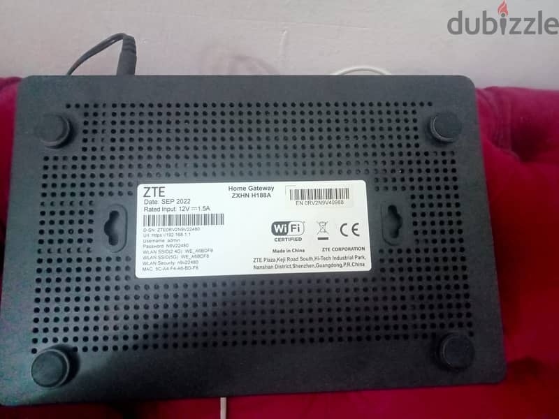 راوتر وي الجديد ZTE ZXHN H188A 4