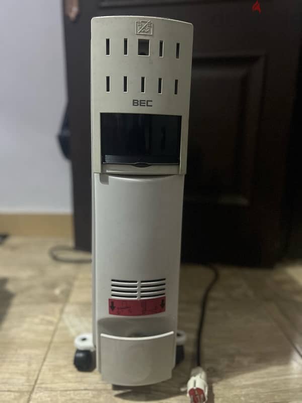 BEC Oil Heater 11 Fins, 2500W, White 1