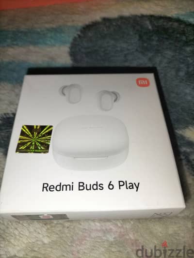 Redmi buds 6 play جديدة باالبرشامة بتاعتها