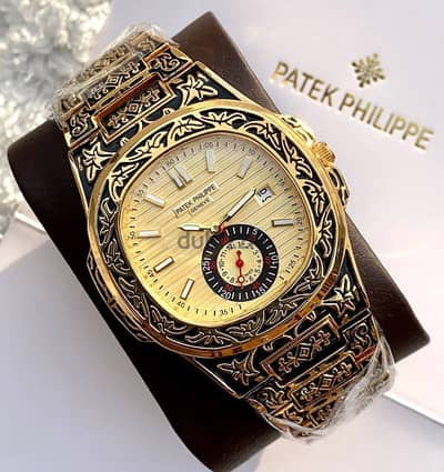 PATEK PHILIPPE ساعات باتيك فيليب  هاى كوبى  بأستيك صلب مقاوم للصدأ و م