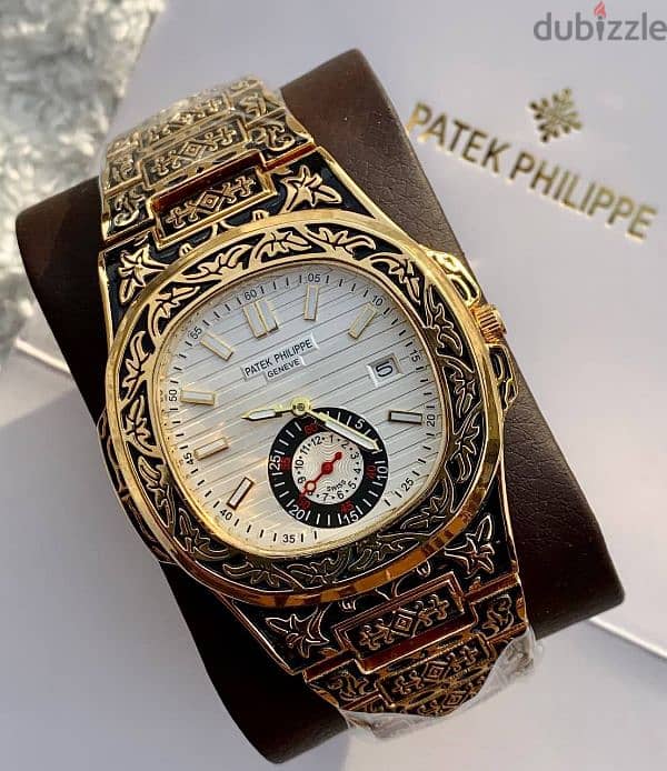 PATEK PHILIPPE ساعات باتيك فيليب  هاى كوبى  بأستيك صلب مقاوم للصدأ و م 4