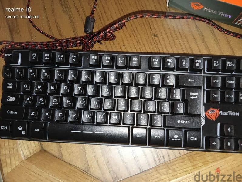 keyboard meetion k9300 usb rainbow backlit 1