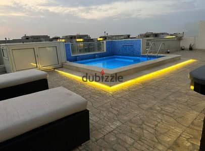 Penthouse 234 m + roof 152 m with jacuzzi for sale (immediate delivery) for sale in Galleria Moon Valley Compound in Fifth Settlement