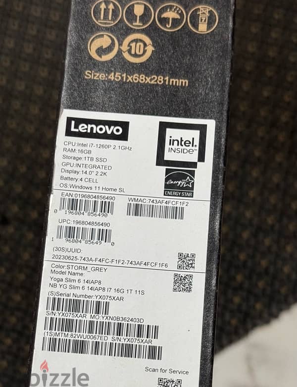 lenovo yoga slim i7 12th 3