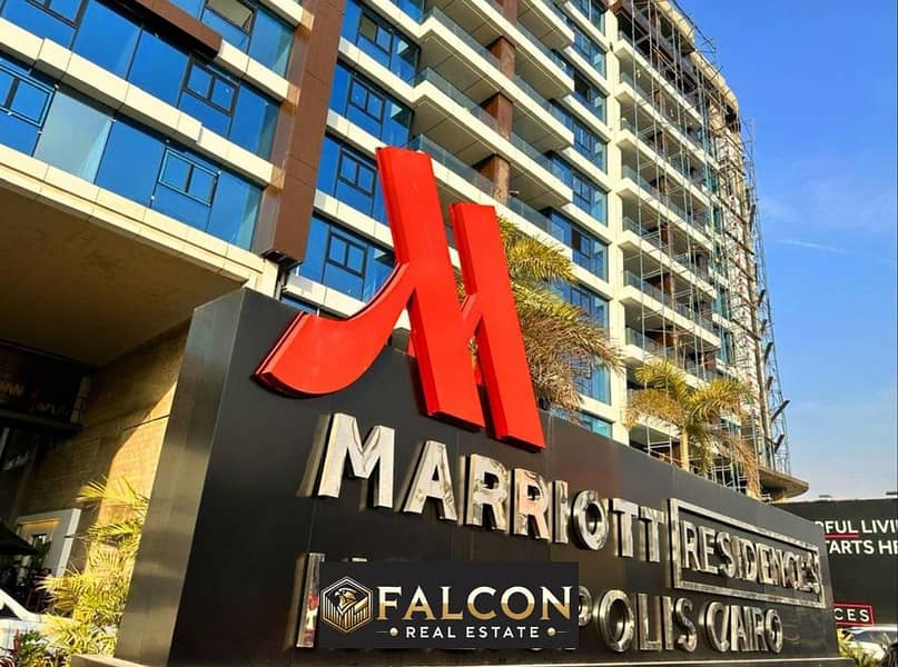 own a fully finished hotel apartment with air conditioners and appliances, receipt close to 160 meters, under the management of the Marriott Hotel, ne 0