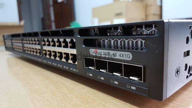 سويتش سيسكو 48بورت Cisco Catalyst 3650 48P PoE+ uplink 1G 0