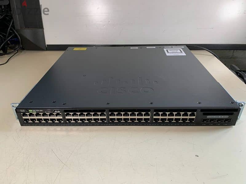 سويتش سيسكو 48بورت Cisco Catalyst 3650 48P PoE+ uplink 1G 1