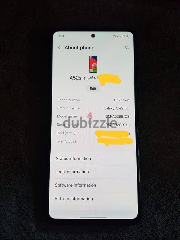 Samsung a52s 5g 4