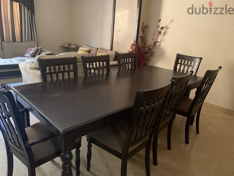 dining table + 8 chairs 2