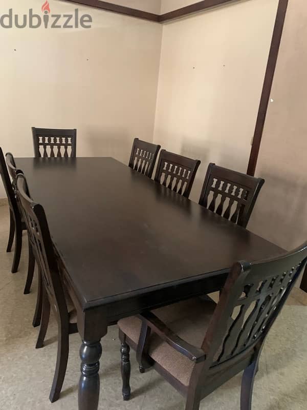 dining table + 8 chairs 3