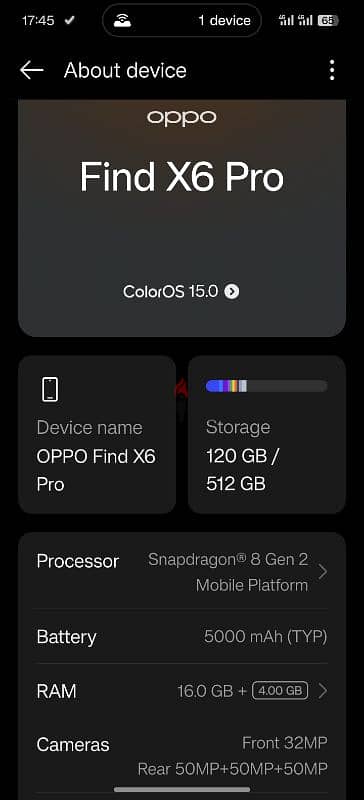 Oppo find x6 pro 512/16 4