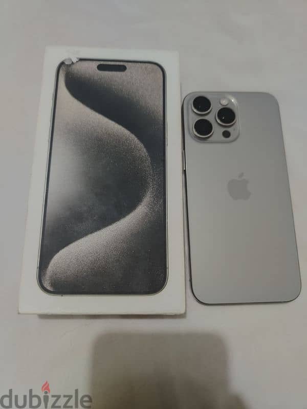 IPhone 15 pro max 512GB Natural Titaniumبدون ضرائب 1