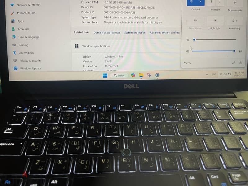 dell Latitude 7480 core i7رام 16 ssd 256 gb جيل سابع 1