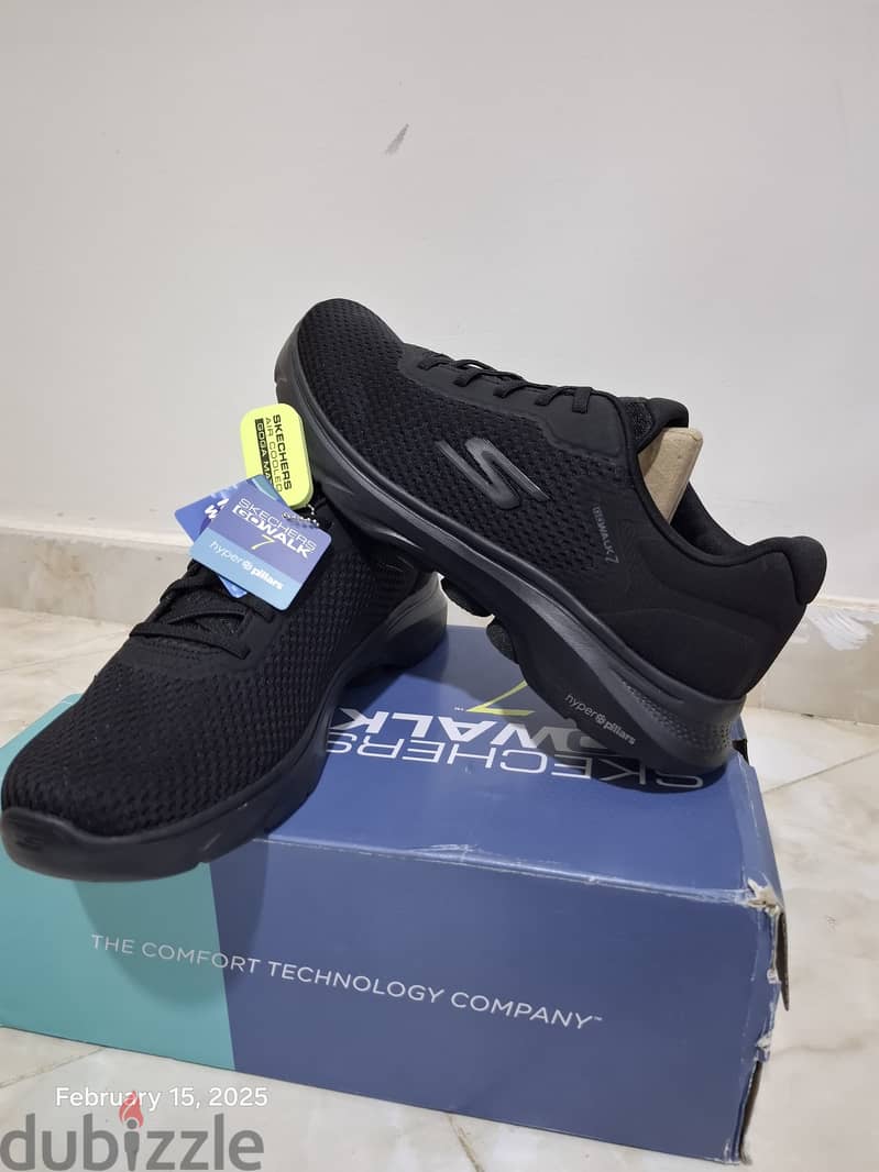 سكتشر جو ووك اخر فرجن  مقاس 46 سهل اللبس رباط شكل skechers go walk 7 4 6