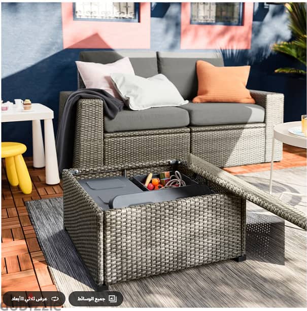 ikea garden set ( 2 couches ), Grey, without cushion 2