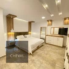 Hotel apartment for sale with luxury hotel finishing with a down payment of 500,000