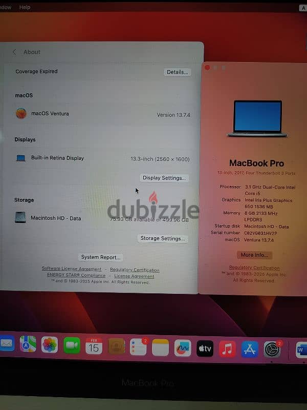 MacBook pro 2017 7