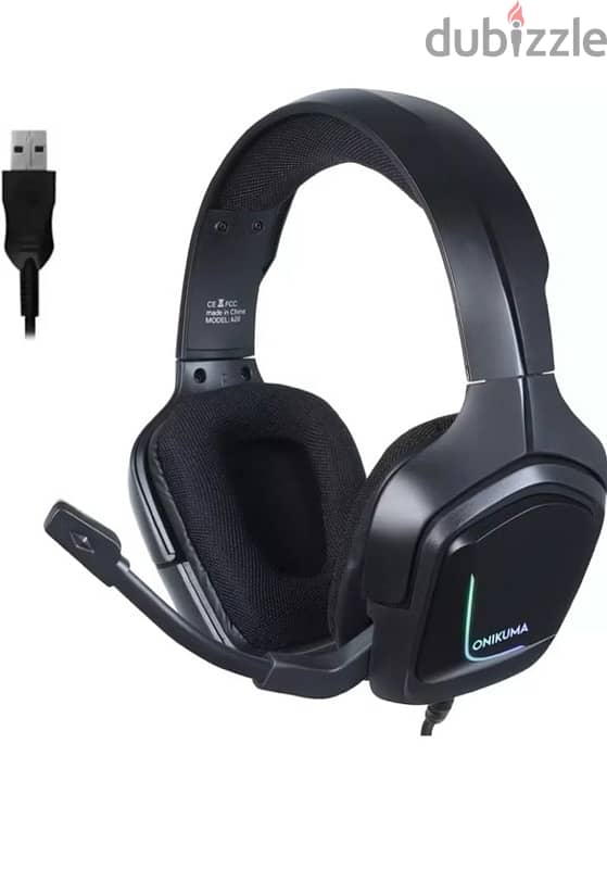 K20 USB RGB Gaming headphone-headset -سماعه جيمنج 0