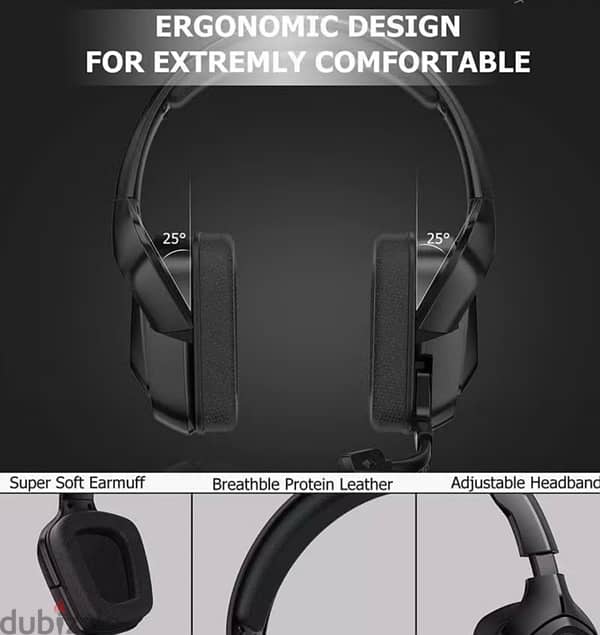 K20 USB RGB Gaming headphone-headset -سماعه جيمنج 4