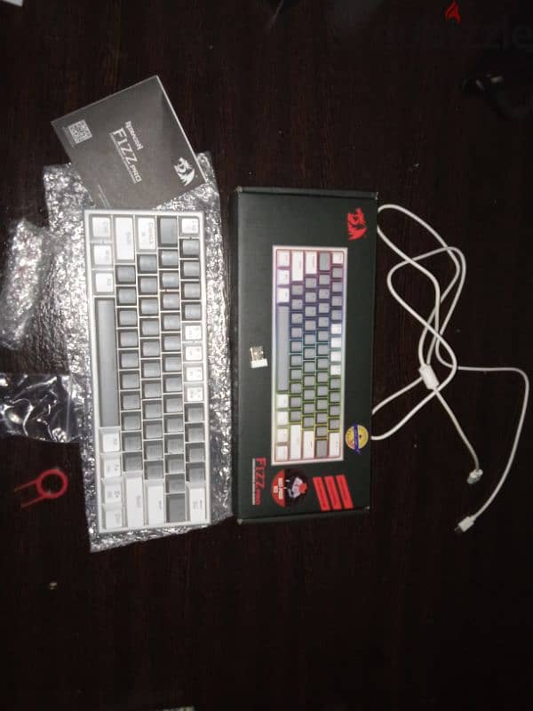 Redragon K616 Pro fizz grey white 0