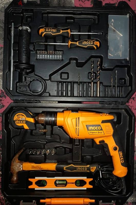 عدة Ingco HKTHP11021 Drill with Tools 1