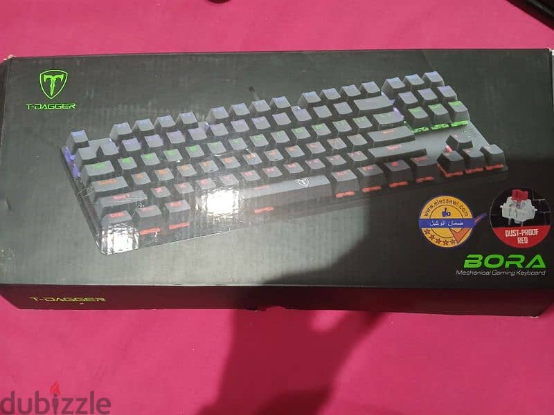 Gaming Keyboard mechanical, T-DAGGER red switch 2