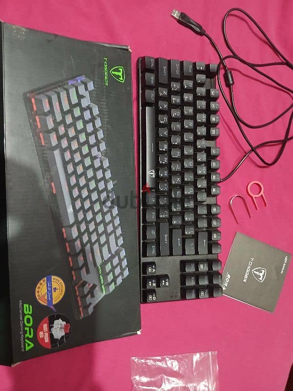 Gaming Keyboard mechanical, T-DAGGER red switch 3