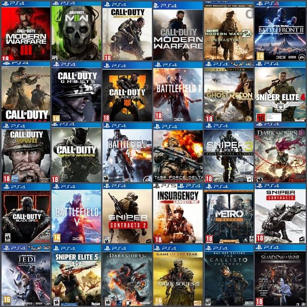 من اختيارك 10 العاب بلاى ستيشن 4 ب 400ج Games ps4 . متاح التوصيل 4