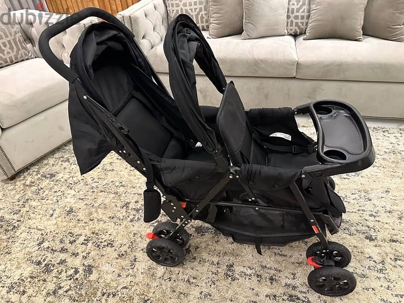 twins stroller -  عربية اطفال توأم umbrella 1