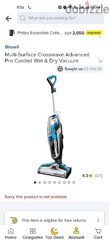 bessil Crosswave vacuum cleaner