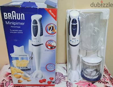 قراءة الاعلان جيداً- هاند بلندرBraun MultiQuick 450W بالكابة ومضرب خفق