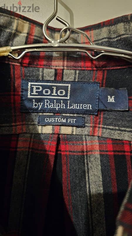 قميص Polo Ralph lauren صوف علي قطن شتوي مقاس ميديام 3