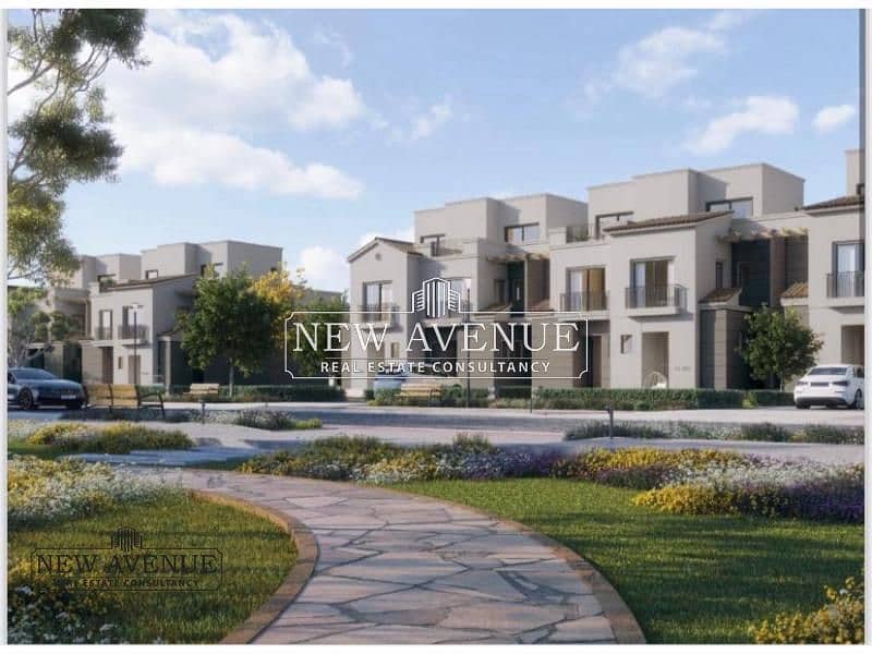 Twin house in Last Phase Overlooking The Park early delivery with installments in Hyde park new cairo 0