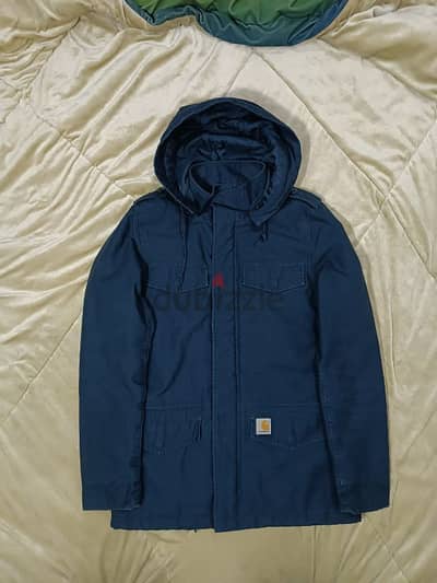 Carhartt Vintage Jacket  Hickman Coat Navy Blue Zip