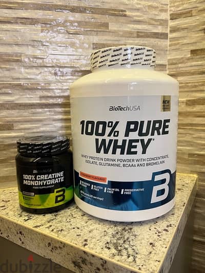 BioTech USA Whey protein 2270g + BioTech USA creatine 300g