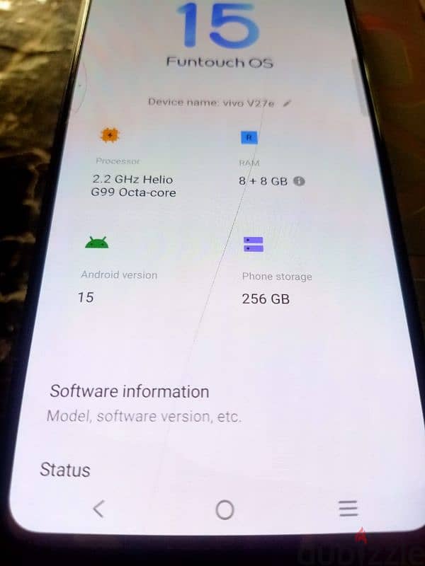 لسرعه البيع vivo v27e 1