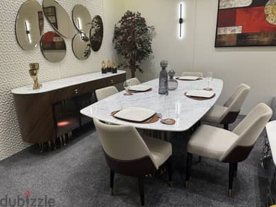 New modern full dining room set for sale