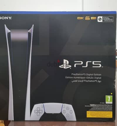 PS5 Digital Edition with the Box بلاي استيشن الإصدار الرقمي