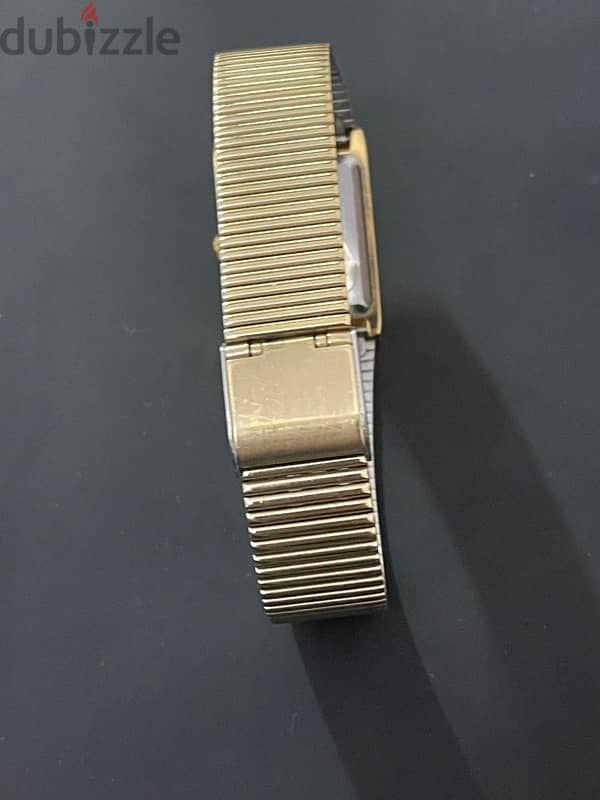 Seiko watch Galaxy Gilt Mirrored Bezel Tank 1998 ساعة سايكو 3