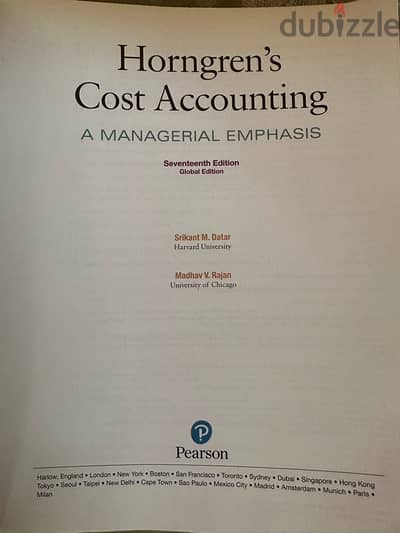 Horngren’s Cost Accounting (17th Edition) – Brand New