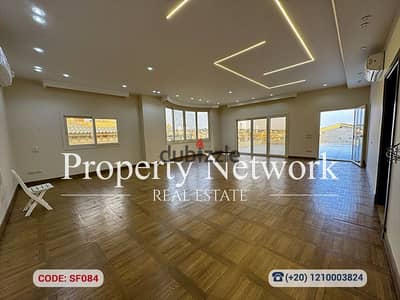 Semi Furnished Fully Finished Apartment for Rent in West Golf Katameya with Open Space Roof – New Cairo