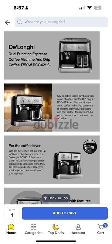 Dual Function Espresso Coffee Machine And Drip