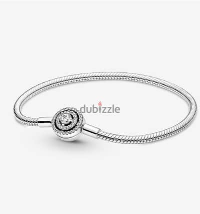 Pandora Moments Halo Snake Chain Bracelet