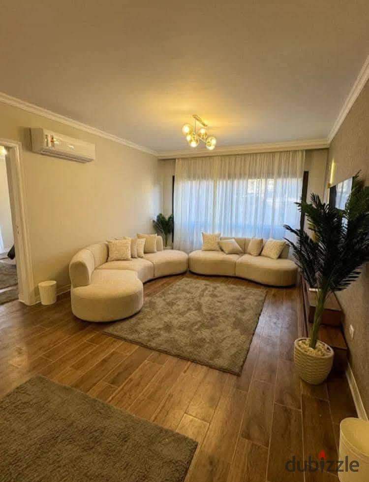 For sale with a 50% down payment, a fully finished 3-bedroom apartment in the Sixth Settlement, next to Hyde Park and minutes from the South 90 0